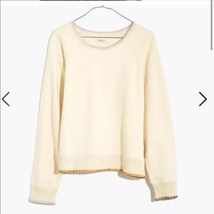 Madewell-stitched shrunken sweatshirt